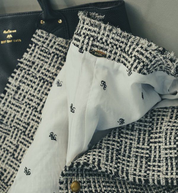  「アソートツィードノーカラージャケット」|テーラードジャケット|