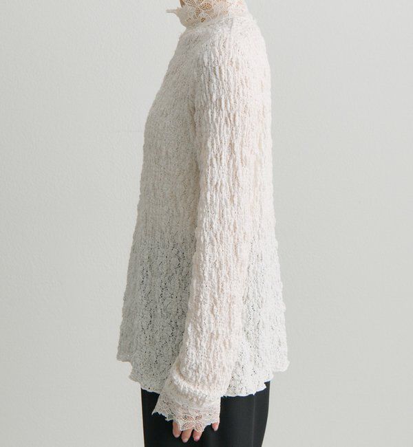  「ダブルストレッチレースカットソー」|プルオーバー|