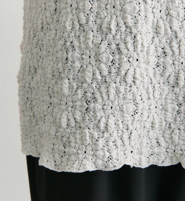  「ダブルストレッチレースカットソー」|プルオーバー|
