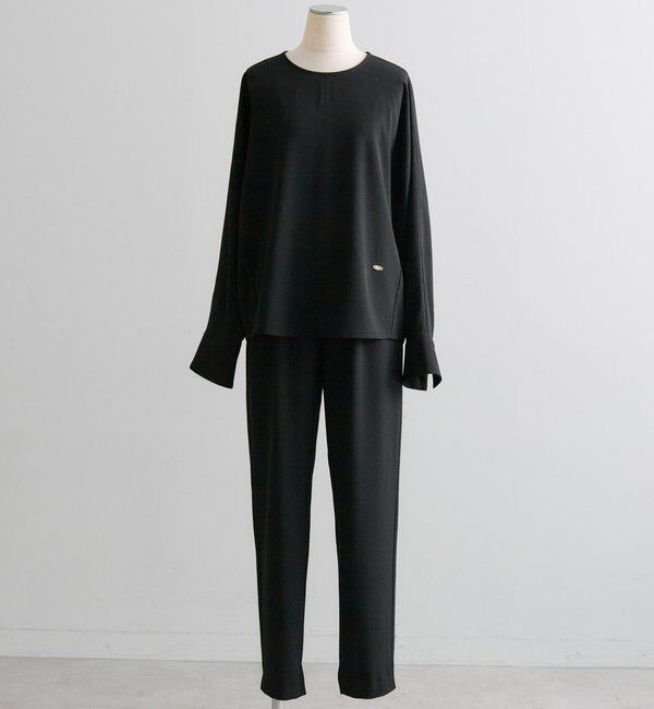  「【Du noir】ストレッチジョーゼットインスリットパンツ」|その他|