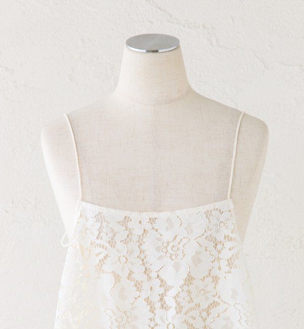  「フラワーモチーフレースキャミ」|キャミソール|