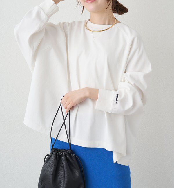  「プレーティング天竺オーバーサイズカットソー」|プルオーバー|