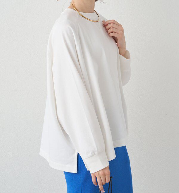  「プレーティング天竺オーバーサイズカットソー」|プルオーバー|