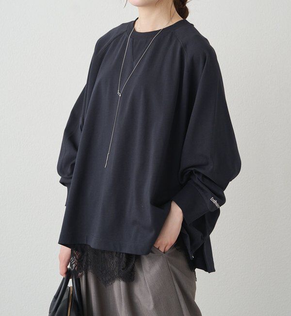  「プレーティング天竺オーバーサイズカットソー」|プルオーバー|