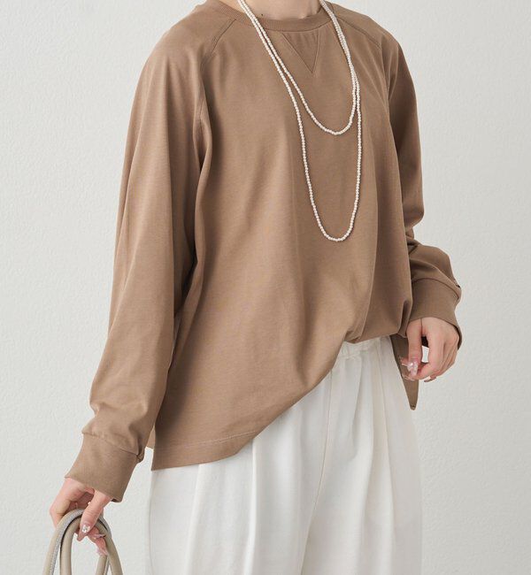  「プレーティング天竺オーバーサイズカットソー」|プルオーバー|