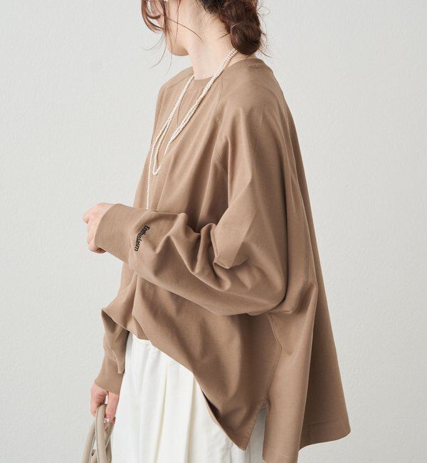  「プレーティング天竺オーバーサイズカットソー」|プルオーバー|