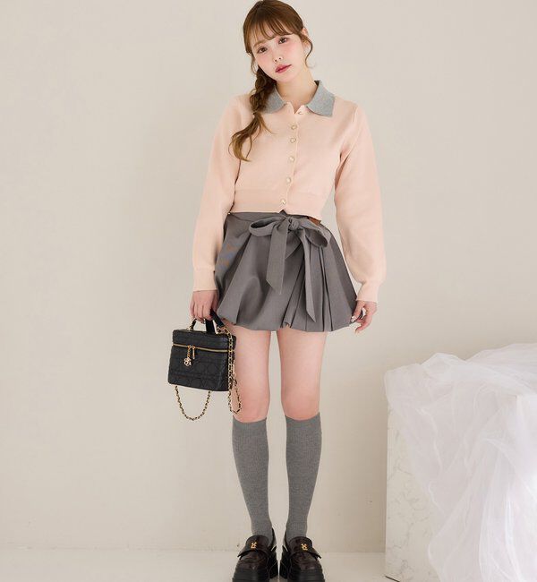  「配色襟付きニット」|ニット・セーター|