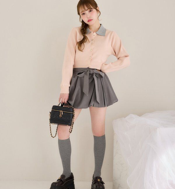  「配色襟付きニット」|ニット・セーター|