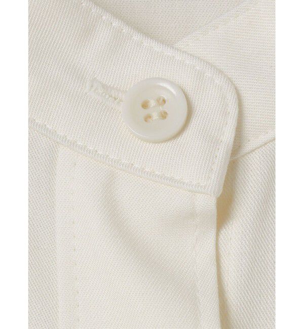 mizuiro ind「mizuiro ind  バンドカラーロングシャツ」|ワンピース|