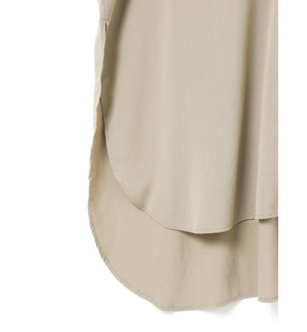 mizuiro ind「mizuiro ind  バンドカラーロングシャツ」|ワンピース|