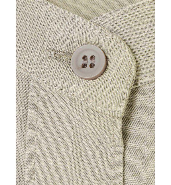 mizuiro ind「mizuiro ind  バンドカラーロングシャツ」|ワンピース|