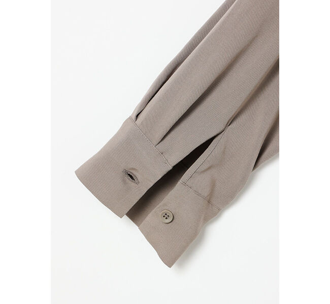 mizuiro ind「mizuiro ind  バンドカラーロングシャツ」|ワンピース|