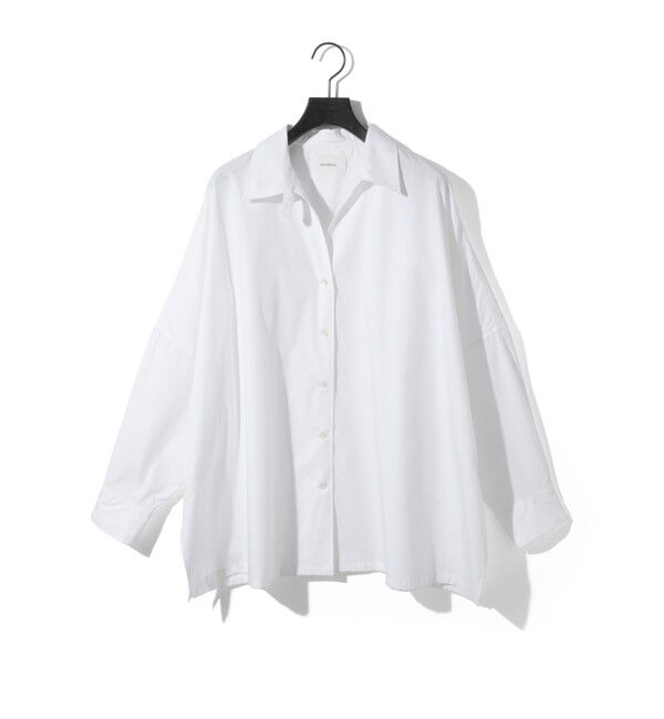 MIDIUMISOLID「MIDIUMISOLID for Ladies スキッパーポンチョシャツ」|シャツ・ブラウス|オフホワイト