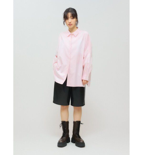 MIDIUMISOLID「MIDIUMISOLID for Ladies スキッパーポンチョシャツ」|シャツ・ブラウス|