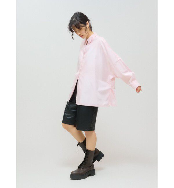 MIDIUMISOLID「MIDIUMISOLID for Ladies スキッパーポンチョシャツ」|シャツ・ブラウス|