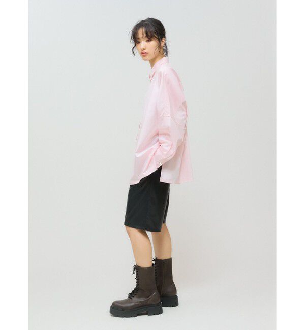 MIDIUMISOLID「MIDIUMISOLID for Ladies スキッパーポンチョシャツ」|シャツ・ブラウス|