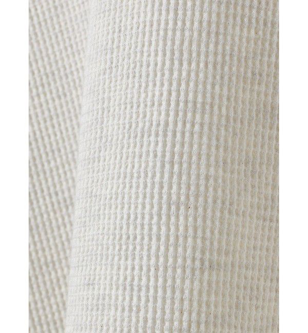 MIDIUMISOLID「MIDIUMISOLID for Ladies Uネックワッフルプルオーバー」|Tシャツ・カットソー|