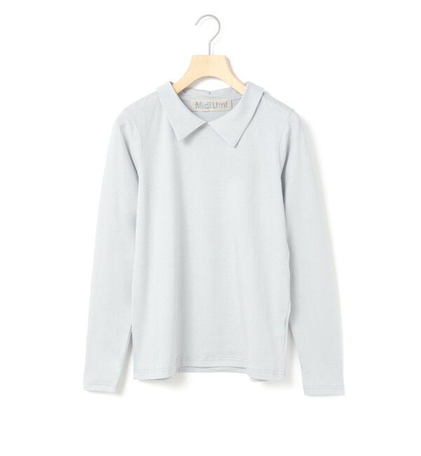 MidiUmi「MidiUmi シャツカラープルオーバー」|Tシャツ・カットソー|ライトグレー