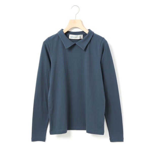 MidiUmi「MidiUmi シャツカラープルオーバー」|Tシャツ・カットソー|グレー