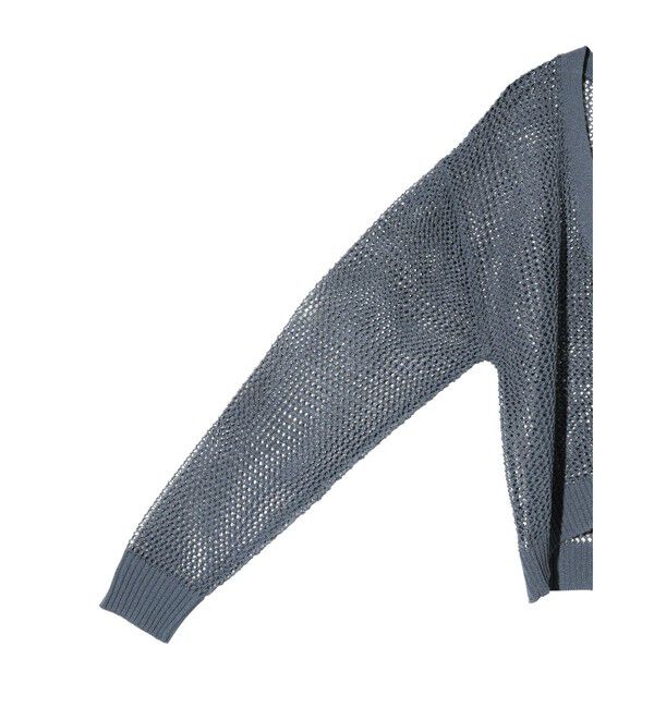 MIDIUMISOLID「MIDIUMISOLID for Ladies メッシュショートカーディガン」|カーディガン|
