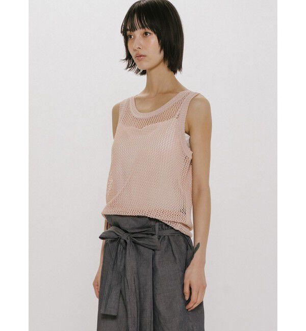 MIDIUMISOLID「MIDIUMISOLID for Ladies メッシュタンクプルオーバー」|ベスト・ジレ|