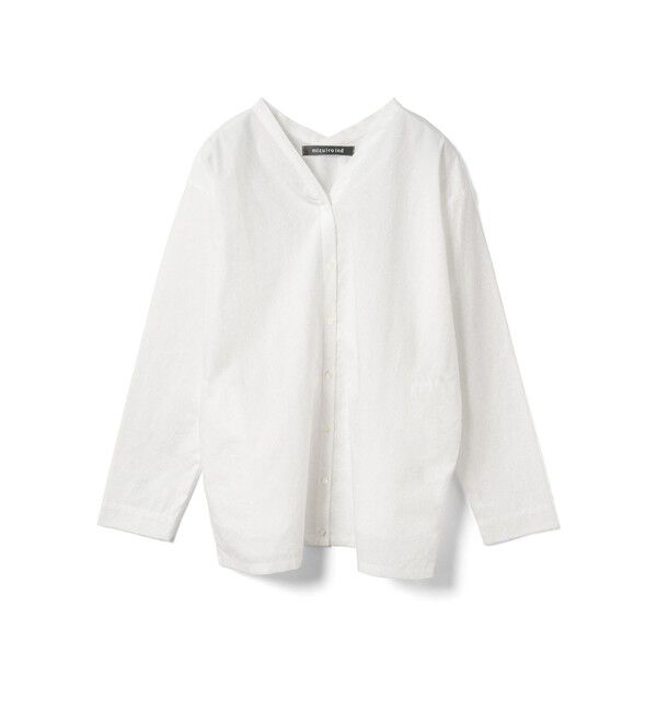 mizuiro ind「mizuiro ind シャツカーディガン」|カーディガン|オフホワイト