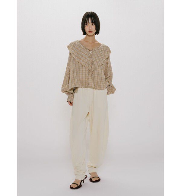 MIDIUMISOLID「MIDIUMISOLID for Ladies リブイージーコクーンパンツ」|その他|