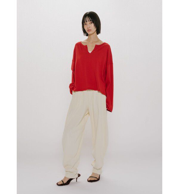 MIDIUMISOLID「MIDIUMISOLID for Ladies リブイージーコクーンパンツ」|その他|