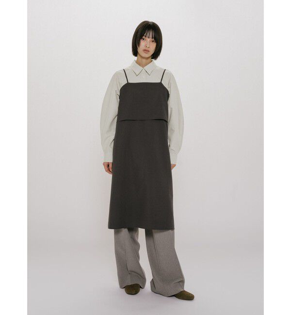 MIDIUMISOLID「MIDIUMISOLID for Ladies ボリュームスリーブシャツチュニック」|シャツ・ブラウス|