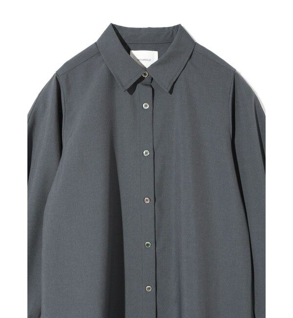 MIDIUMISOLID「MIDIUMISOLID for Ladies ボリュームスリーブシャツチュニック」|シャツ・ブラウス|