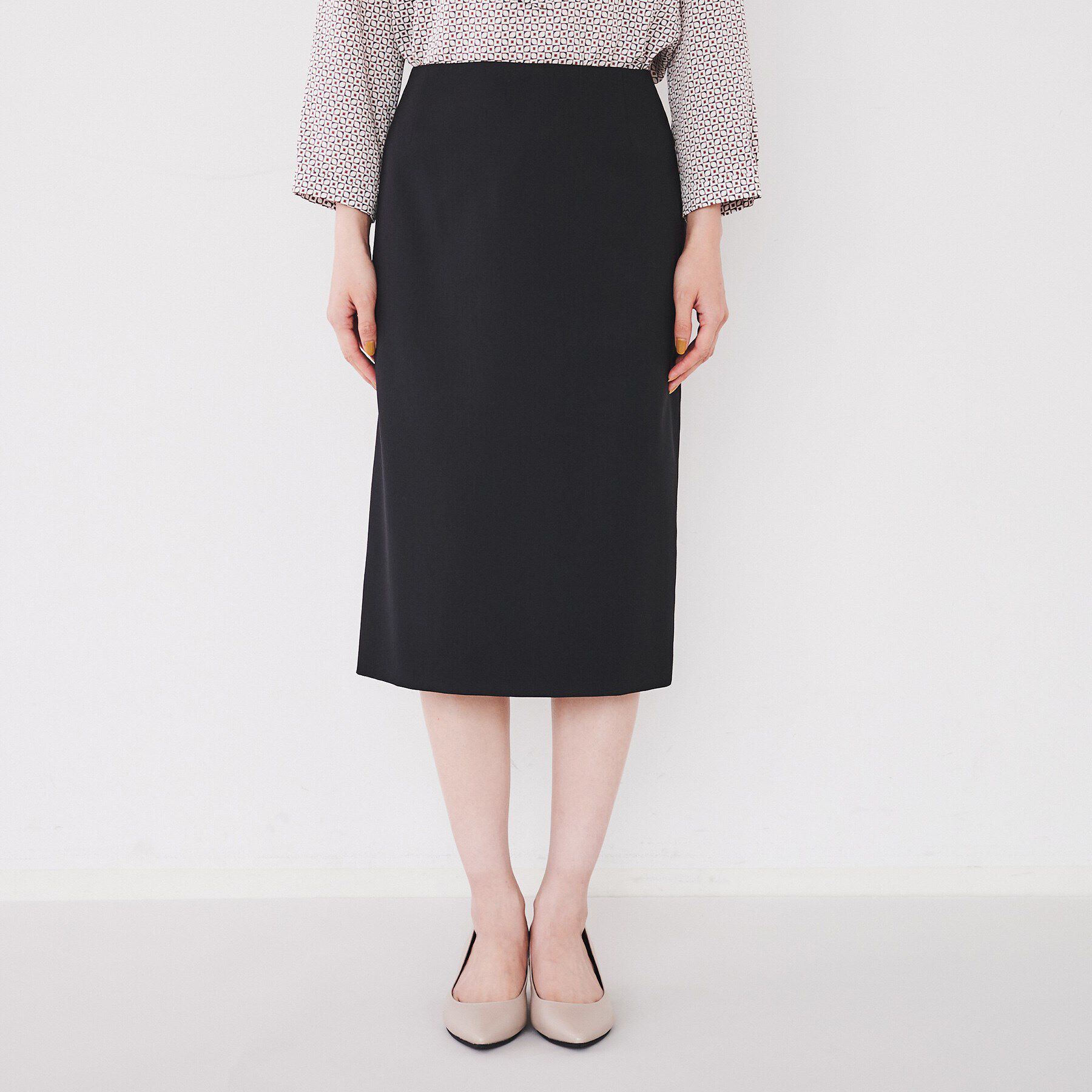 UNTITLED「【洗える通勤スーツ】レジェールギャバ ストレッチタイトスカート」|スカート|