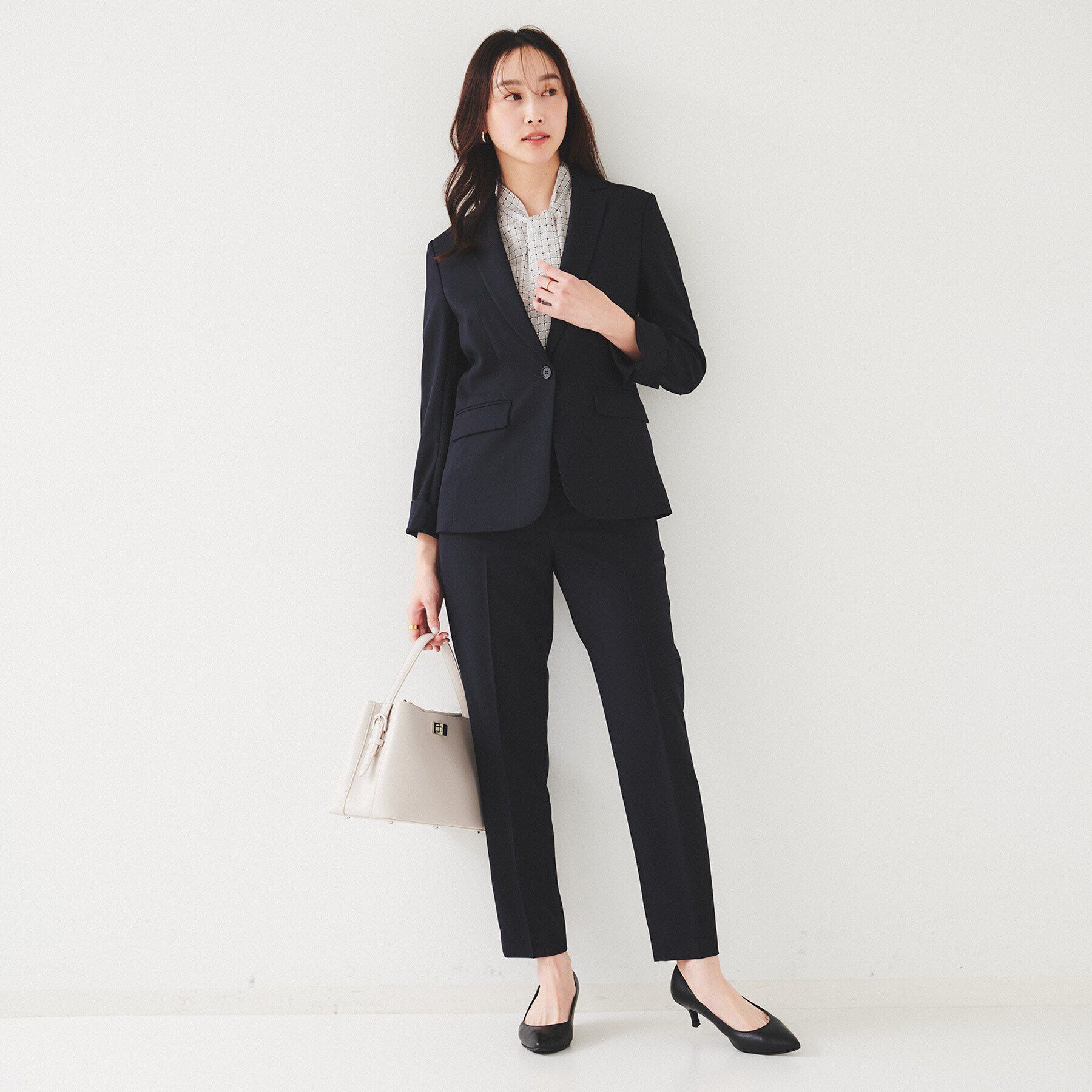 UNTITLED「【セットアップ可能】リネンライク テーパードパンツ」|その他|