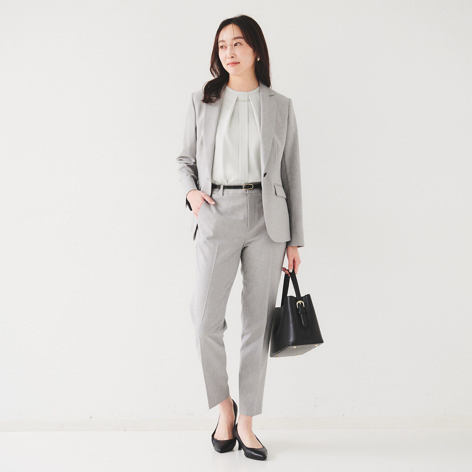 UNTITLED「【セットアップ可能】リネンライク テーパードパンツ」|その他|