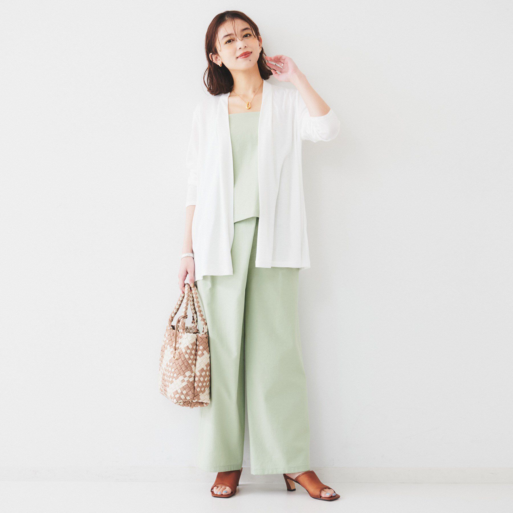 UNTITLED「【接触冷感/UV機能/遮熱】ジャージカーディガン」|カーディガン|