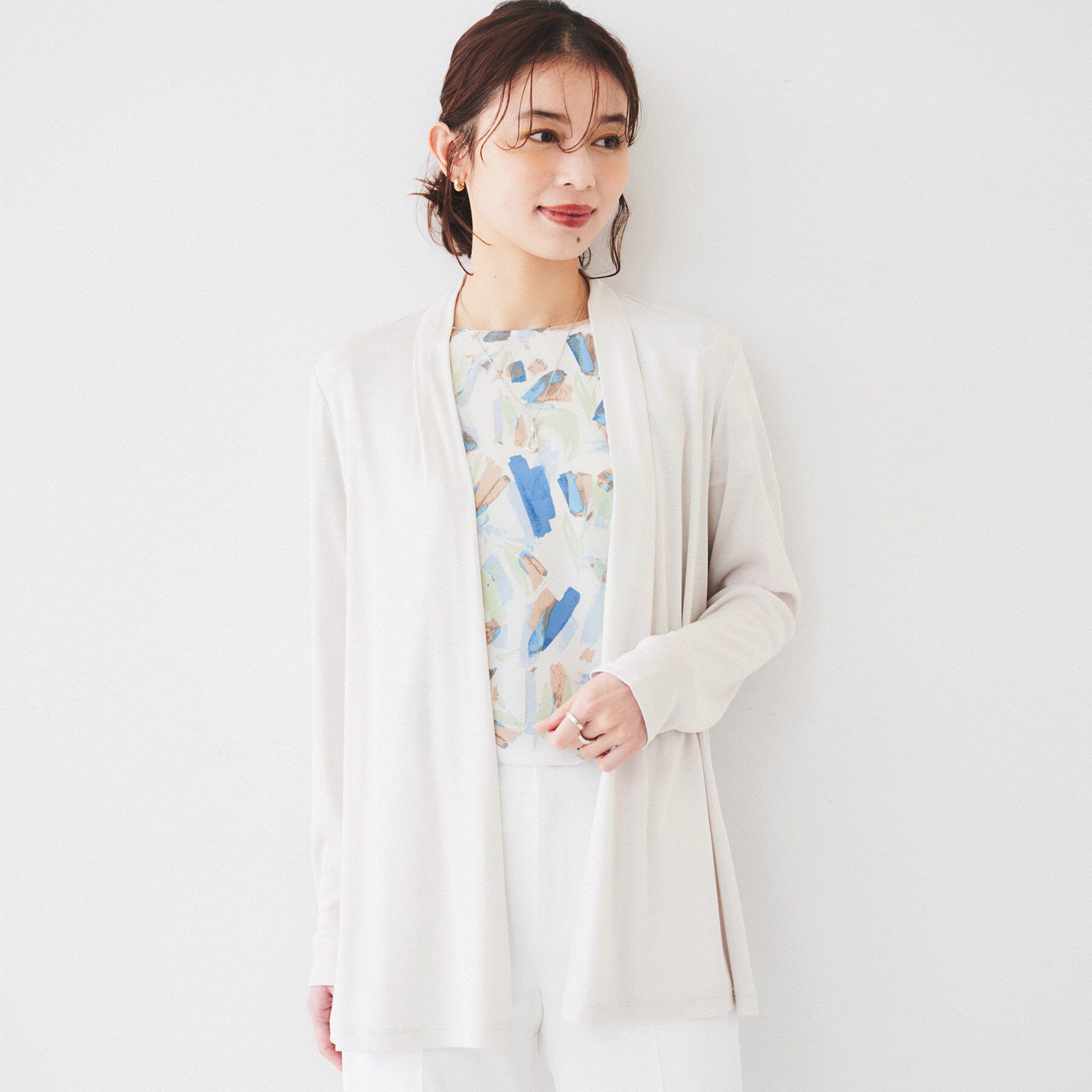 UNTITLED「【接触冷感/UV機能/遮熱】ジャージカーディガン」|カーディガン|