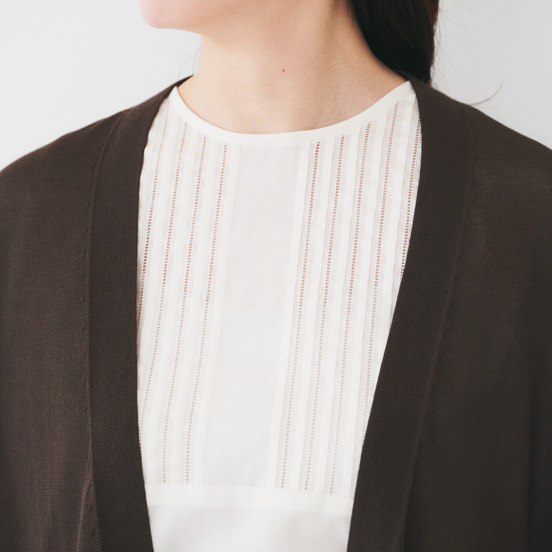 UNTITLED「【ゆったり/ロング】シアーカーディガン」|カーディガン|