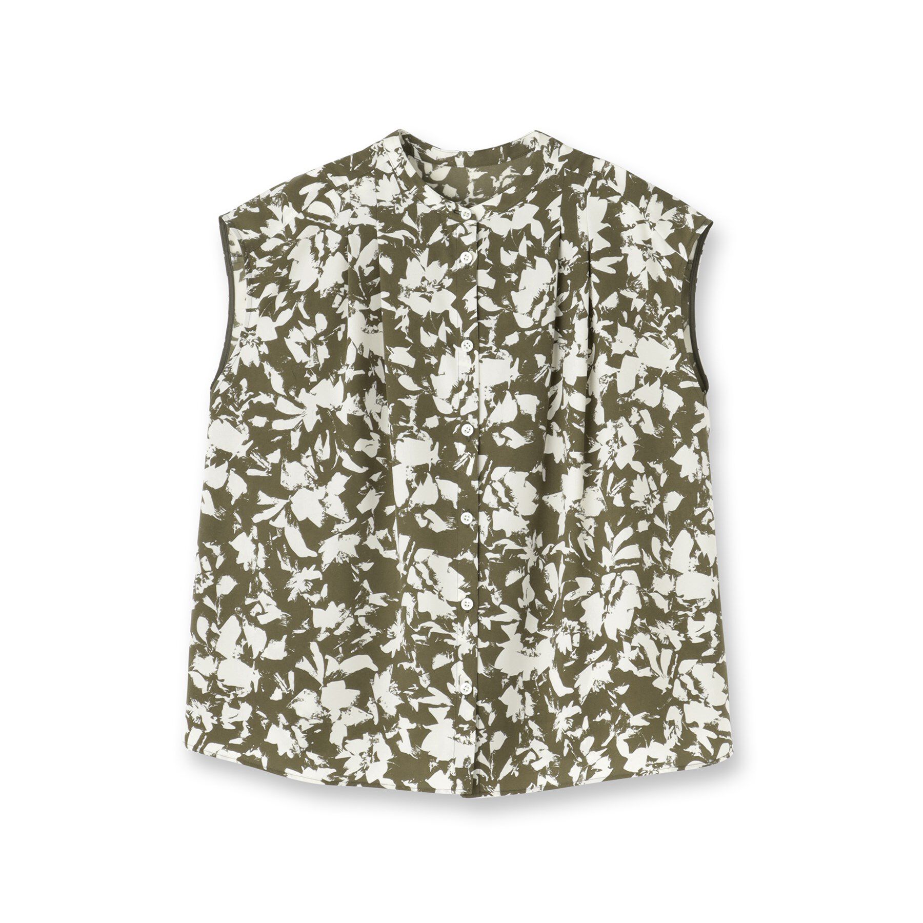 UNTITLED「【セットアップ可/洗える】モザイクフラワー柄ブラウス」|シャツ・ブラウス|