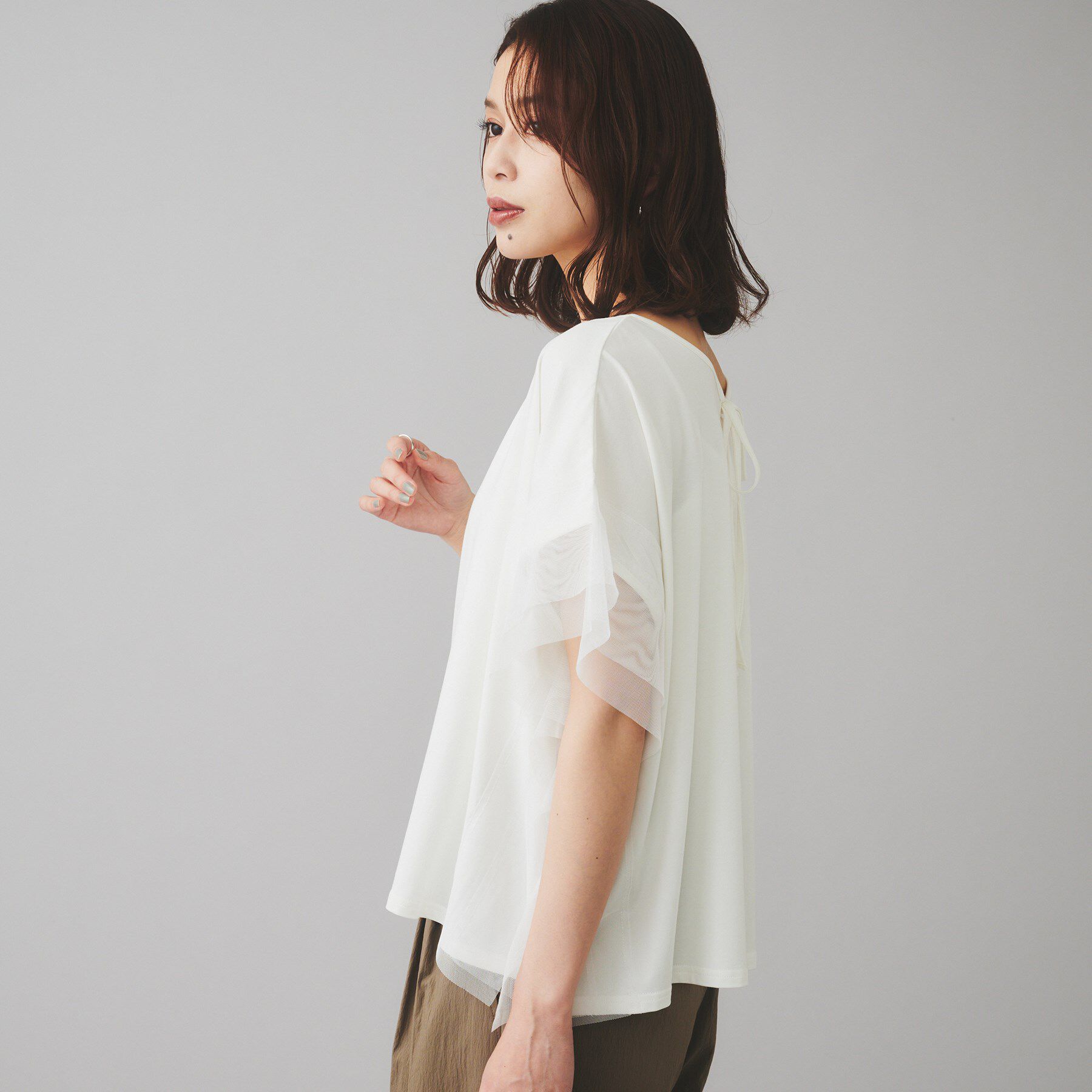 UNTITLED「【TORRAZZO DONNA】前後2wayポンチョプルオーバー」|Tシャツ・カットソー|