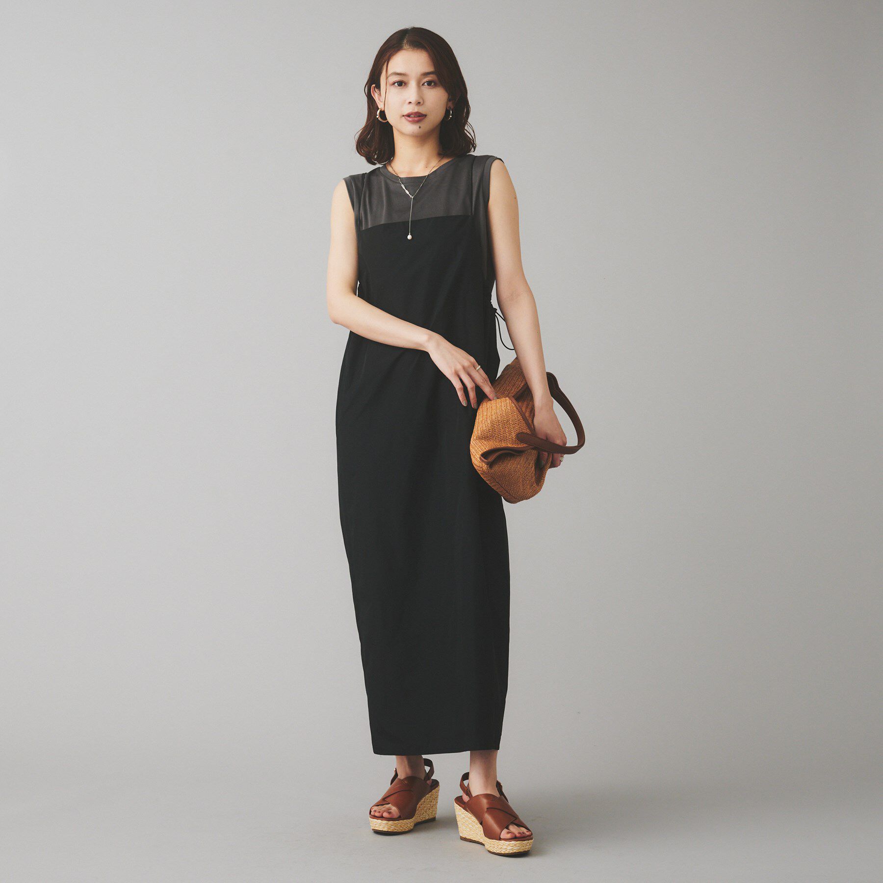 UNTITLED「【Liyoca】タフタキャミワンピース」|ワンピース|