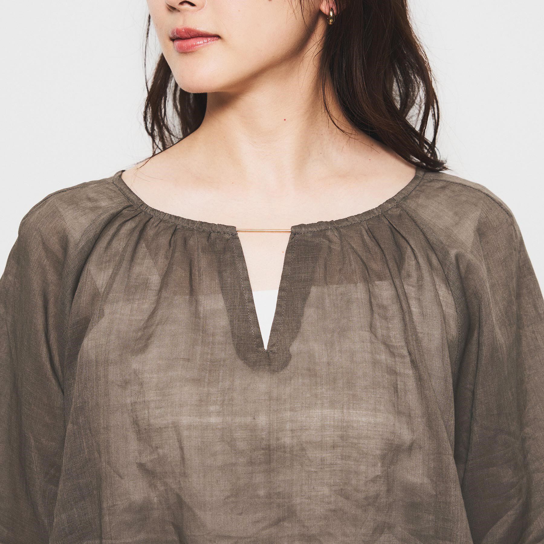 UNTITLED「【SEADRAKE】ペーパーリネンデザインブラウス」|シャツ・ブラウス|