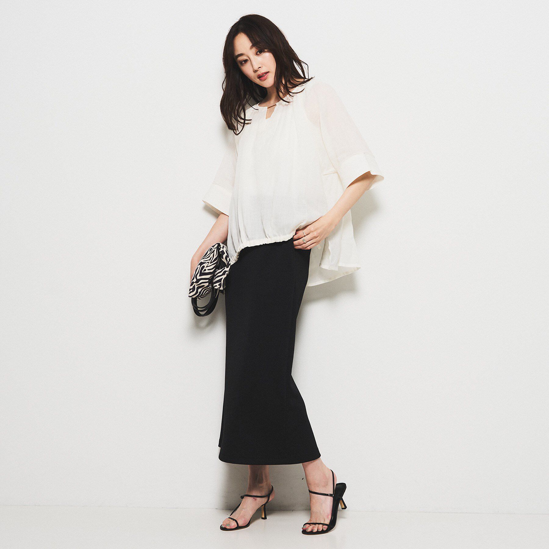 UNTITLED「【SEADRAKE】ペーパーリネンデザインブラウス」|シャツ・ブラウス|