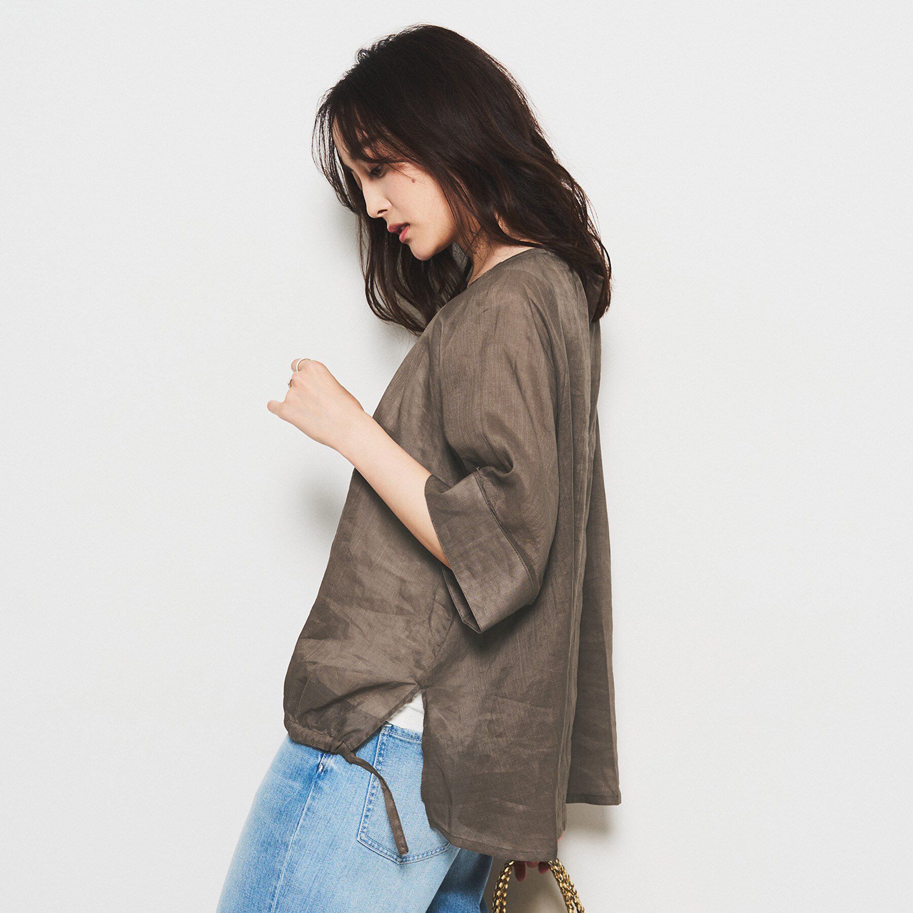 UNTITLED「【SEADRAKE】ペーパーリネンデザインブラウス」|シャツ・ブラウス|