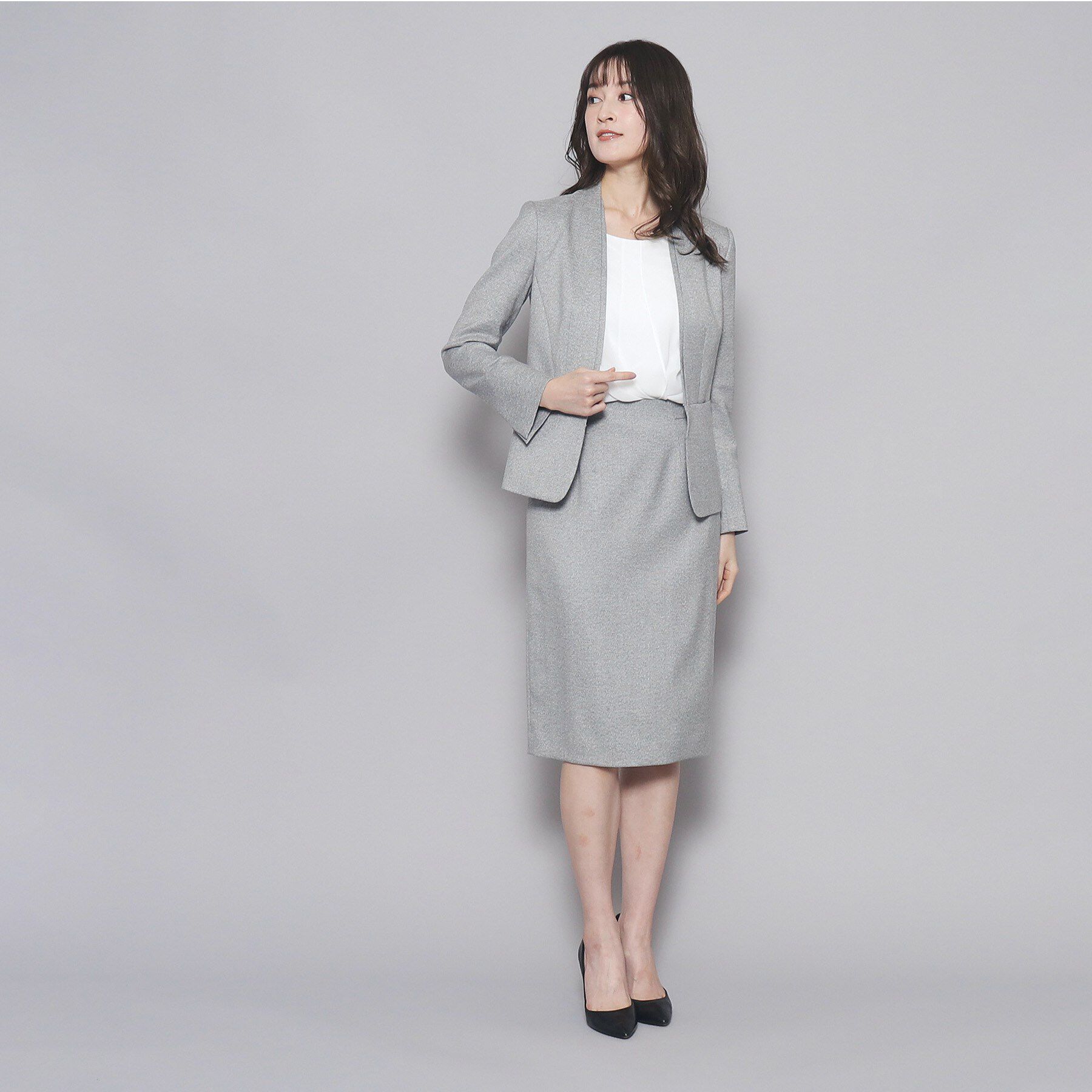 COUP DE CHANCE「【洗える／日本製】ドレープブラウス」|シャツ・ブラウス|