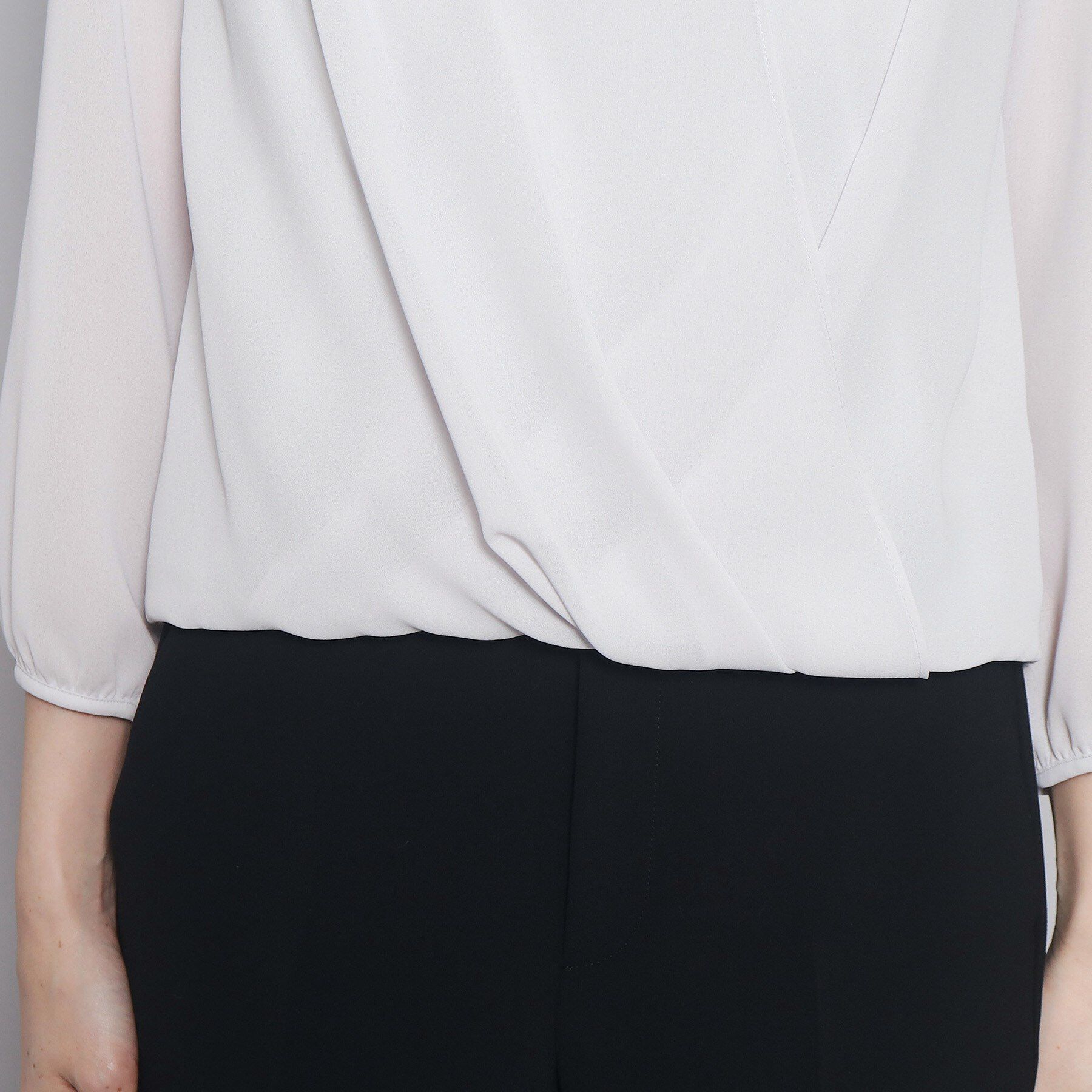 COUP DE CHANCE「【洗える／日本製】ドレープブラウス」|シャツ・ブラウス|