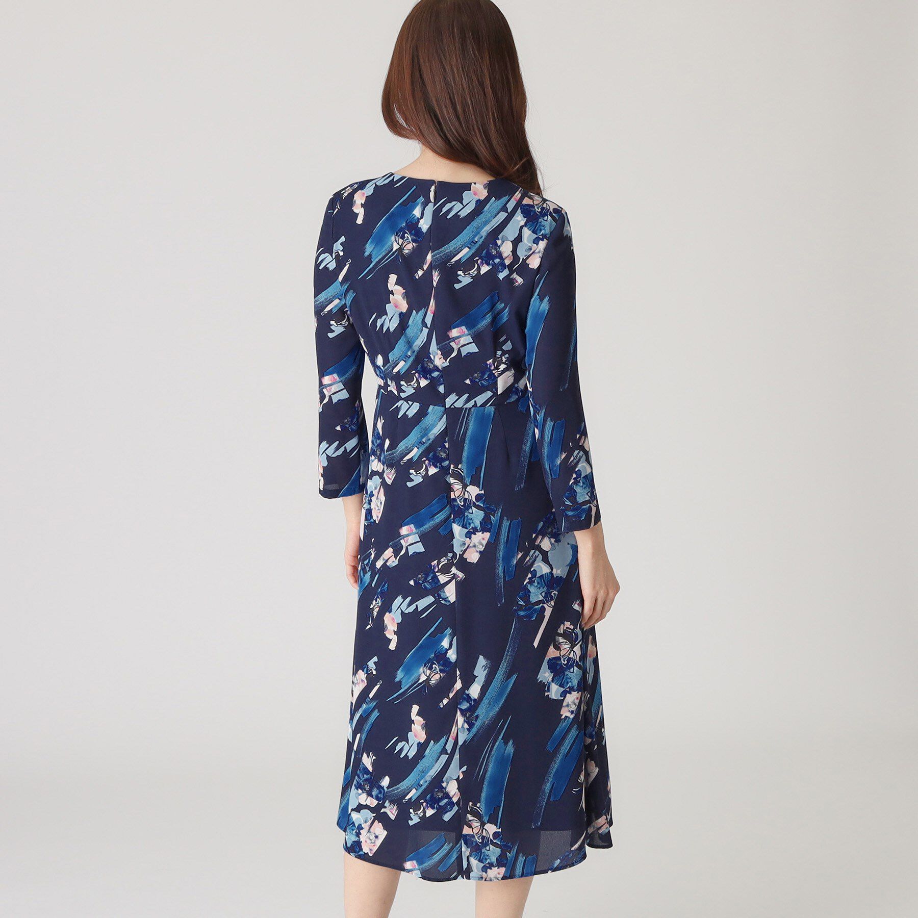 COUP DE CHANCE「【洗える／日本製】変形フラワー柄ワンピース」|ワンピース|