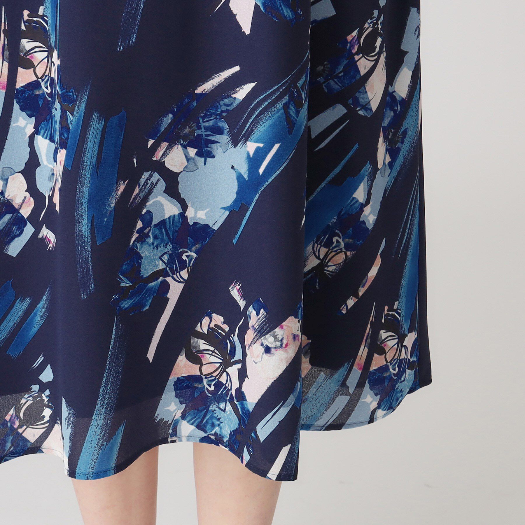 COUP DE CHANCE「【洗える／日本製】変形フラワー柄ワンピース」|ワンピース|