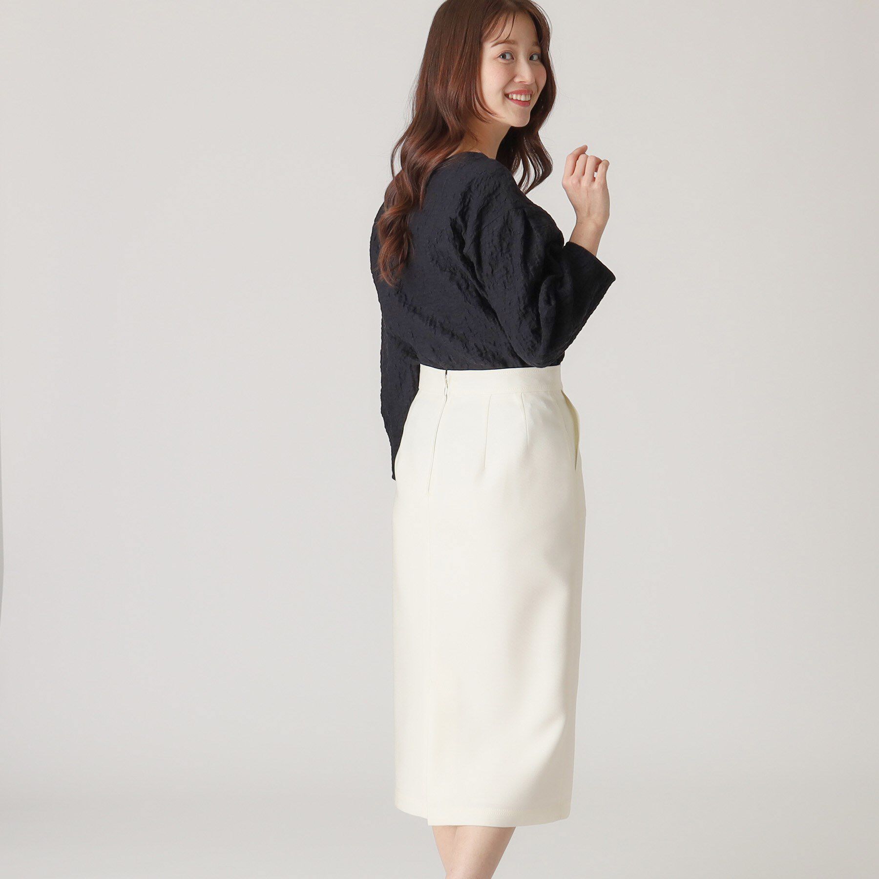 COUP DE CHANCE「【洗える／日本製】デニム調ナロータイトスカート」|スカート|