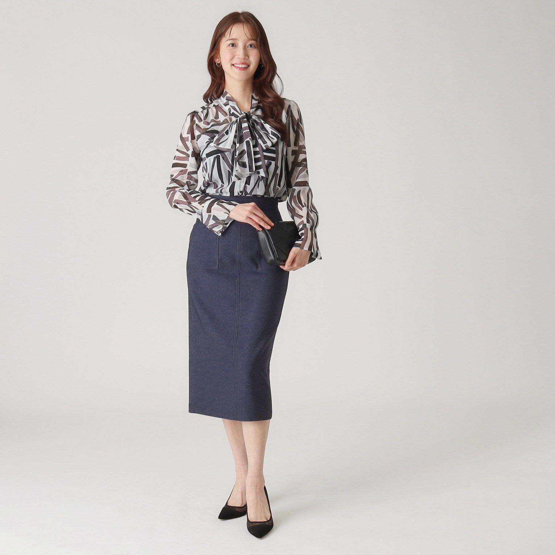 COUP DE CHANCE「【洗える／日本製】デニム調ナロータイトスカート」|スカート|