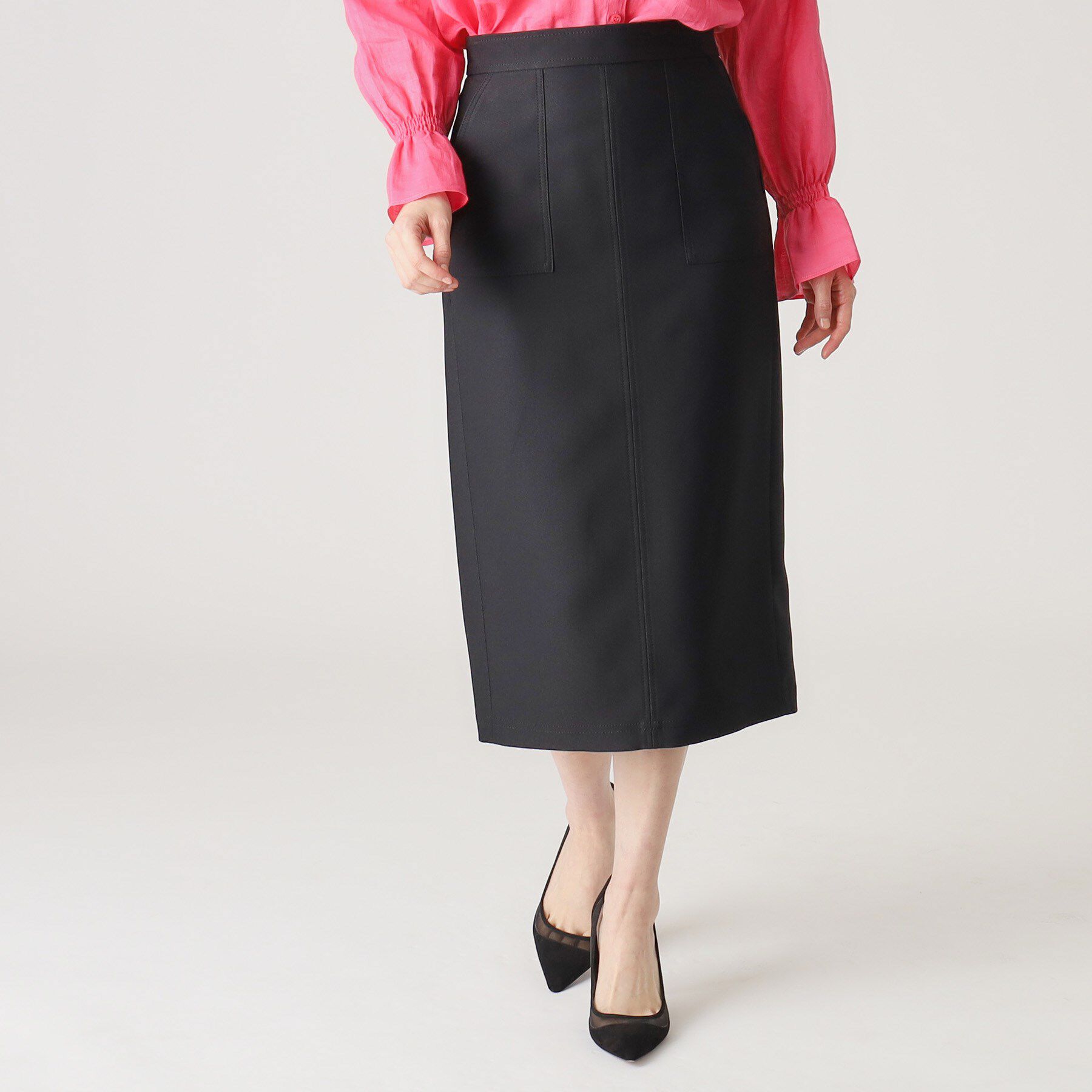 COUP DE CHANCE「【洗える／日本製】デニム調ナロータイトスカート」|スカート|