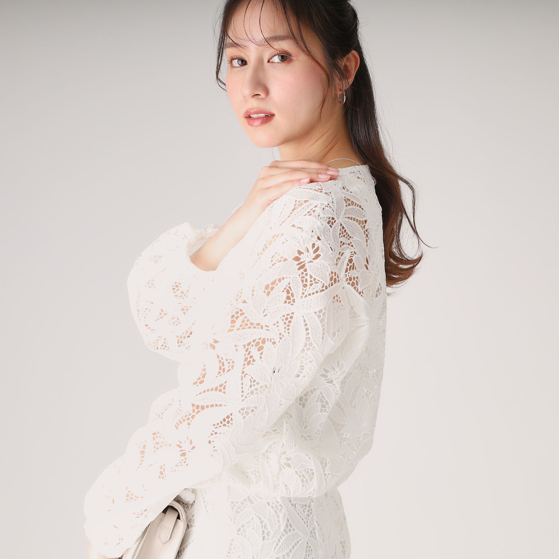 COUP DE CHANCE「【レース／セットアップ可】華やかレースブルゾン」|ブルゾン・スタジャン|